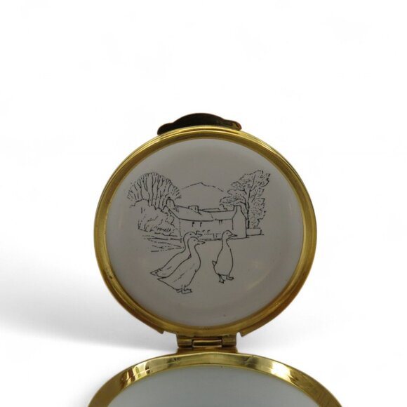 BEATRIX POTTER Tabitha Twitchit Miss Moppet Enamel Trinket Box England Vintage R - Picture 8 of 10